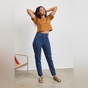 Decade Studio Bonnie‎ Denim Blue Jeans Taper Dark Wash Size 32